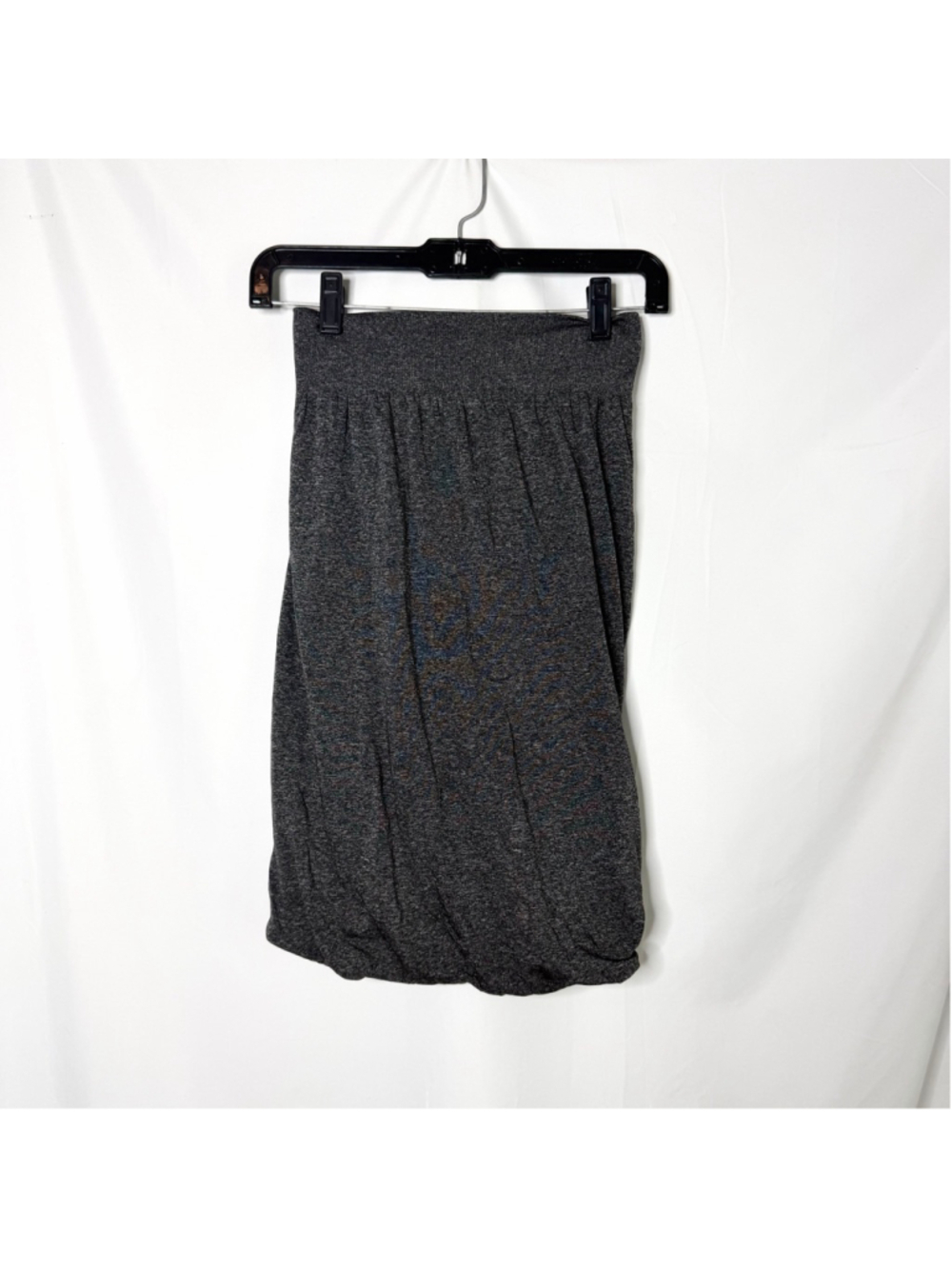 Lululemon Women’s Boulevard Bliss Skirt Dark Gray‎ Ruched Bubble Hem Sz 6